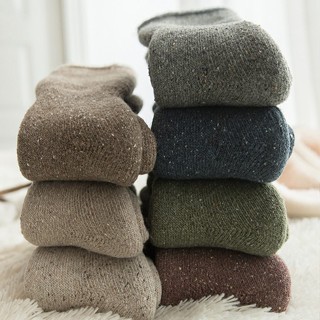 พร้อมส่ง! ถุงเท้าขนวูล (wool) ถุงเท้ากันหนาวผู้หญิง ลุยหิมะ รุ่นหนานุ่มพิเศษ