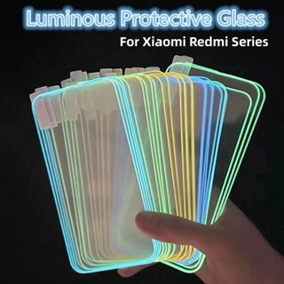 กระจกนิรภัยกันรอยหน้าจอ เรืองแสง สําหรับ Xiaomi Redmi Note 11E 11S 11 10 9 pro Max 9S 10S Xiaomi Mi 11t 11t pro 11t 11 lite 5G SE Poco X3 NFC