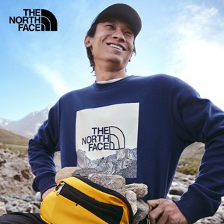 เสื้อกันหนาว คอกลม ระบายอากาศได้ดี ลาย The North Face สําหรับผู้ชาย | 7qv1