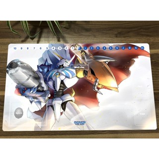 แผ่นรองเมาส์ ลายการ์ตูนอนิเมะ Digimon Playmat CCG DTCG พร้อมการ์ดโซน