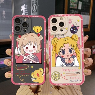 เคสโทรศัพท์ซิลิโคน ลายเซเลอร์มูน ซากุระ สําหรับ OPPO A17 A17K A57 A77 A94 A96 5G A57S A77S Reno 5 F Z 7 Lite 5G