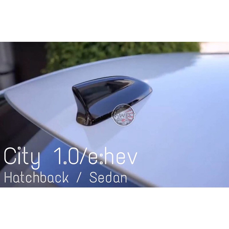 เสาอากาศครีบฉลาม Honda แท้ สำหรับ city1.0Turbo /E:hev ทำสีดำPaino black แล้ว