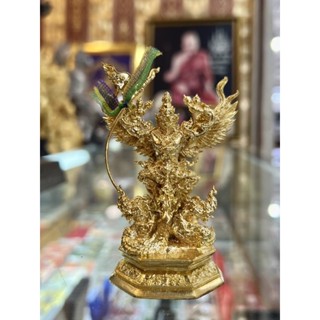 พญาครุฑตี้งหน้ารถ รุ่นเชิญธงเศรษฐี วัดครุฑธาราม อยุธยา