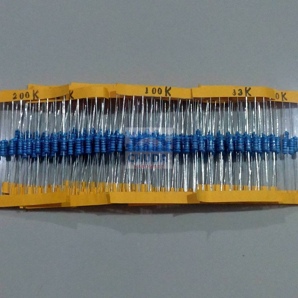 (5 ตัว) ตัวต้านทาน 1/2W ขนาด 120R ถึง 910R ตัว R รีซิสเตอร์ Resistor ฟิล์มโลหะ Metal Film 1/2W 0.5W 