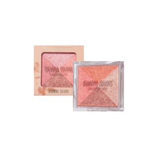 Sivanna Backstage Face Palette Baked Blush #HF8106 : ซิวานน่า แบคสเทจ เฟส พาเลทท์ บลัช ปัดแก้ม x 1 ชิ้น svl