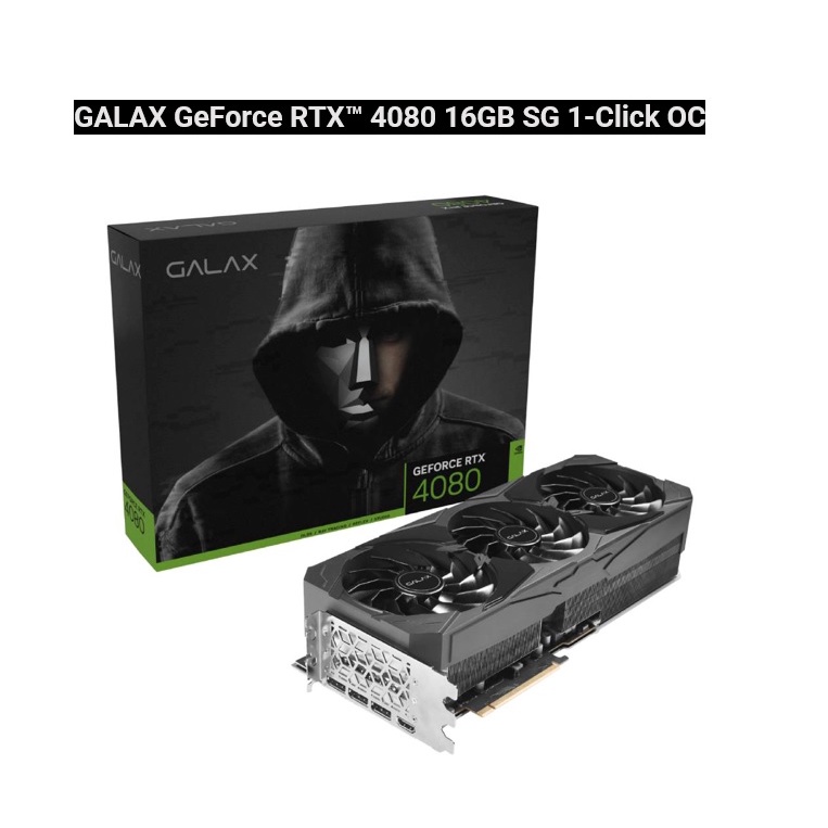 GALAX GeForce RTX™ 4080 16GB SG 1-Click OC 16GB GDDR6X 256-bit (รับประกัน3ปี)