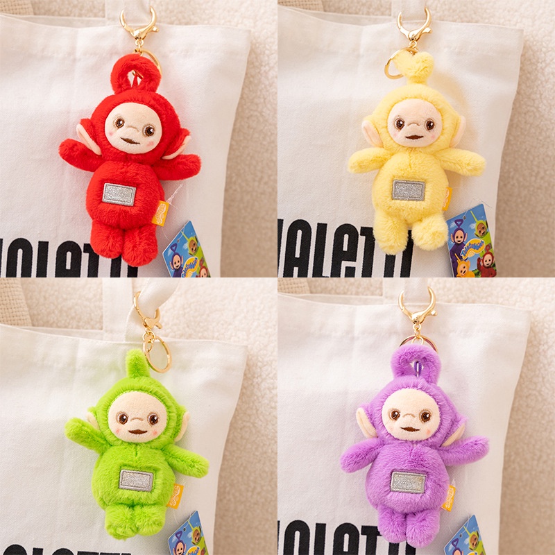 Good Teletubbies ตุ ๊ กตาตุ ๊ กตาพวงกุญแจของขวัญสําหรับสาวกระเป ๋ าจี ้ ตุ ๊ กตาของเล ่ นเด ็ ก Tinky Winky Dipsy Laa-Laa Po