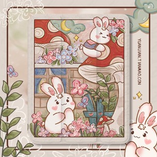 【现货】ipad保护套2022款air5兔子ipadpro带笔槽10.2寸三折式mini6女10代