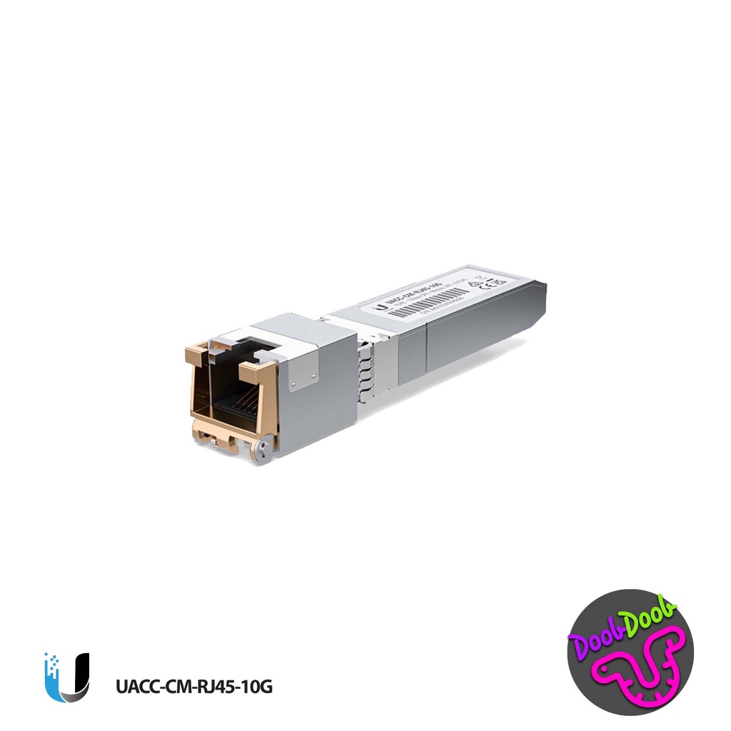 โมดูลสำหรับสายแลน 10 กิ๊กกะบิต UBIQUITI UACC-CM-RJ45-10G 10GBase-T Copper 10Gbps SFP+ Transceiver Module [ มือสอง ]