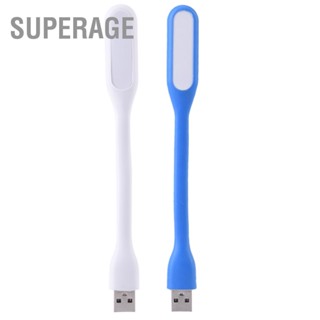 Superage โคมไฟ Led พอร์ต Usb งอได้ แบบพกพา สําหรับ Xiaomi