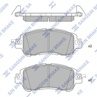 ผ้าดิสเบรคหน้า MAZDA MAZDA 2 DL DJ 2014- 1.3 1.5 SKYACTIV NISSAN KICKS 2016- HI-Q