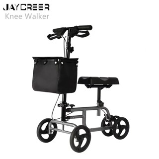 JayCreer Knee Walker Knee Scooter Knee Cycle Leg Walker Crutch Alternative Load 120KGS