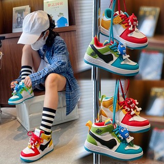 RAINBOW Shoes for Kids Girl Sapatos for Girls Korean Fashion M&Ms Doll Board Shoe Rubber Shoe Unisex