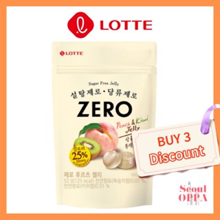 [Lotte] Zero Fruit Jelly 52g, 14g ขนมเยลลี่ผลไม้ Sugar Free Peach Jellies Kiwi Gummy Korean Snacks ไม่มีน้ําตาล พีช เยลลี่ กีวี่ กัมมี่ ขนม เกาหลี