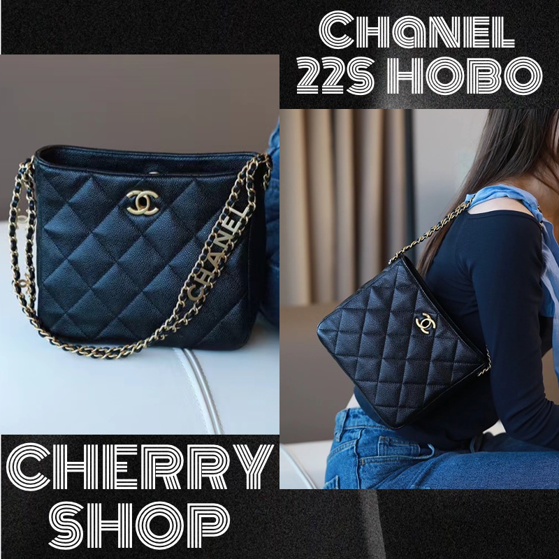 ถูกที่สุด ของแท้ 100%/Chanel 22S HOBO/กระเป๋าถือ