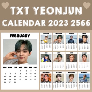 ❗พร้อมส่ง❗ 💖 ปฏิทิน TXT YEONJUN 2566 2023 ขนาด 2x3 นิ้ว 💖