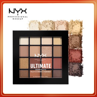 แท้💯% NYX 16 color Eyeshadow เครื่องสำอาง NYX พาเลทอายแชโดว์ 16 สีตกแต่งดวงต