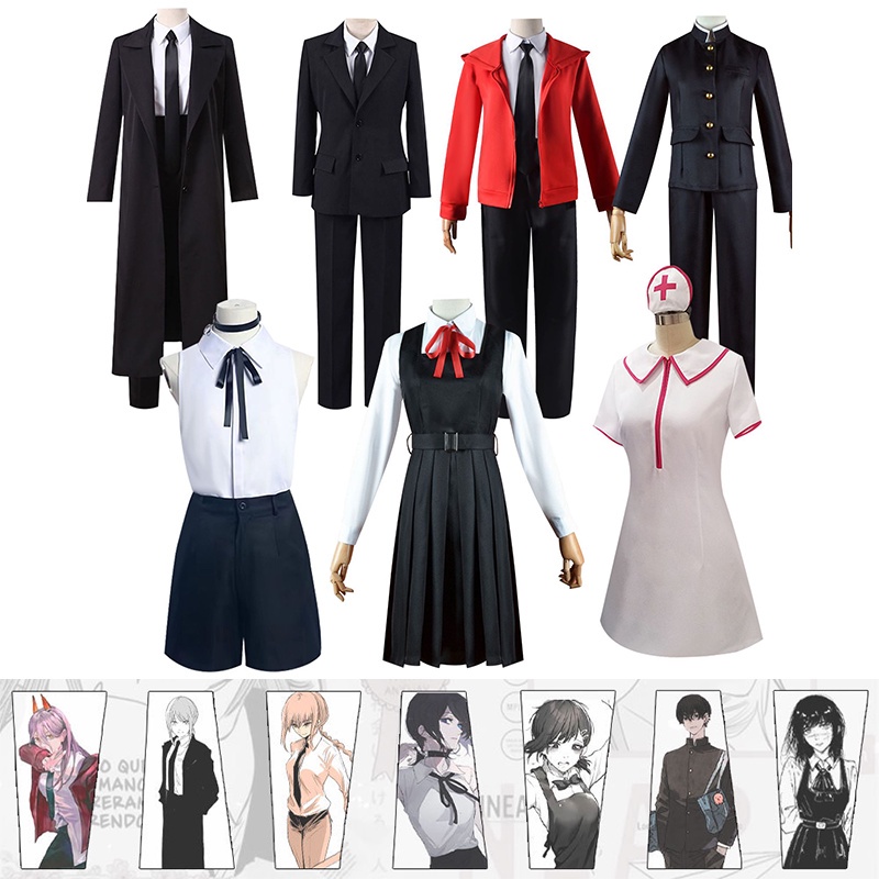 Anime Chainsaw Man Cosplay Makima Cosplay Mitaka Asa Yoshida Cosplay Costume Nurse Uniform Machima D