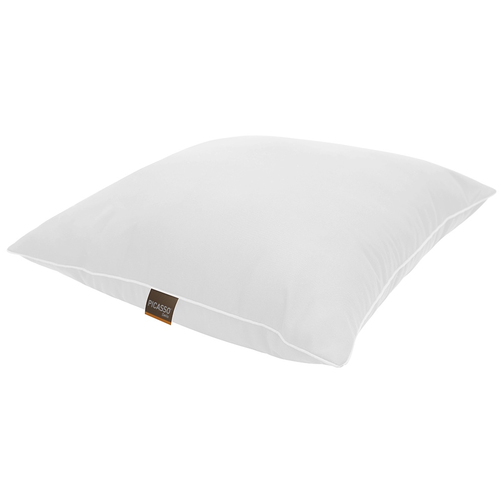 Picasso หมอนอิงใยสังเคราะห์ รุ่น Smile สีขาว **ใบเล็ก (ขนาด 36x36 ซม.) / ผ้าไมโครซาติน