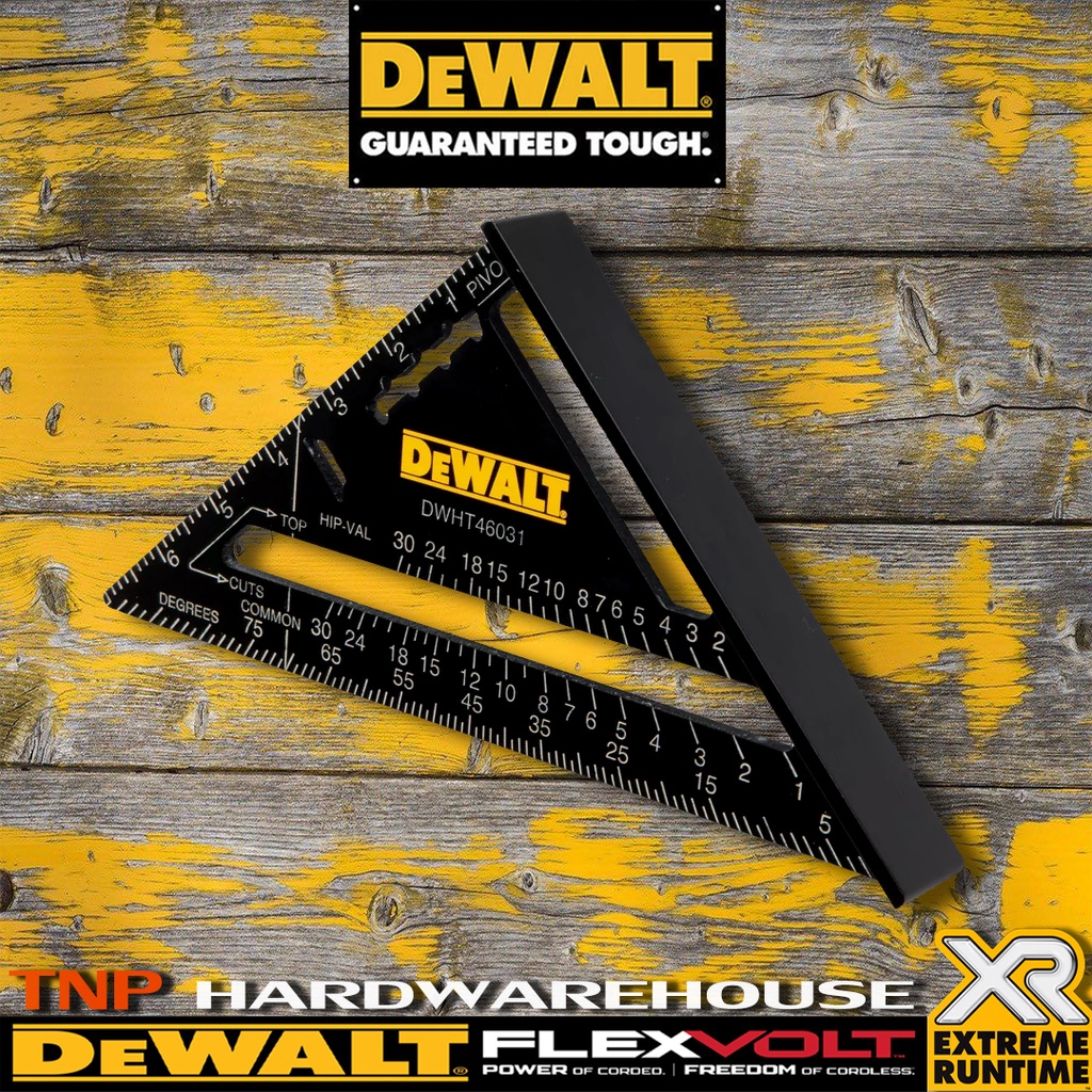 DEWALT ฉากอลูมิเนียมสีดำ 7 นิ้ว,12 นิ้ว รุ่น DWHT46031-0,DWHT46032-0 (หน่วย นิ้ว)