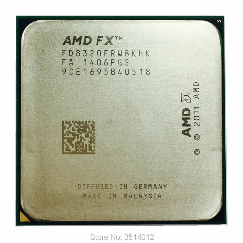 AMD FX-Series FX-8320 FX 8320 3.5 GHz โปรเซสเซอร์ CPU แปดแกน FD8320FRW8KHK ซ็อกเก็ต AM3+