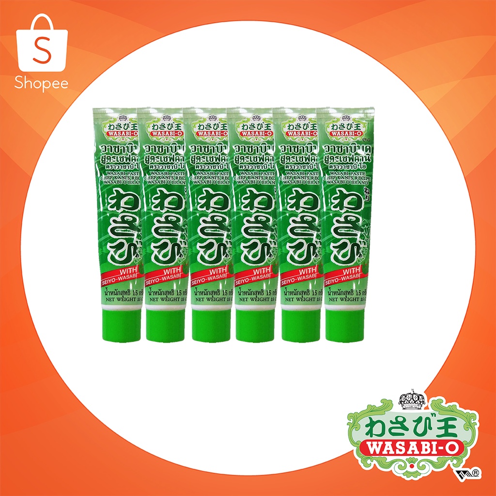 Wasabi Paste 15g x6 Wasabi-O สูตรเชฟคานิ วาซาบิสดบด ตราวาซาบิ-โอ ราคาสุดคุ้ม