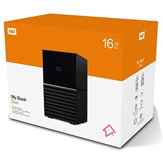 WD 16TB My Book Duo RAID External Hard Drive HDD WDBFBE0160JBK-SESN