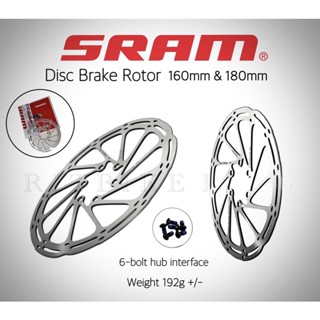 ใบดิส SRAM 6 Bolt ขนาด 160mm.&amp; 180mm.