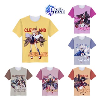 ADP เสื้อยืดคอกลม Anime Design Unisex สำหรับผู้ชายและผู้หญิง Modal Shirts QCDX590 - QCDX599