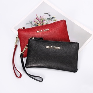 Ellovado Genuine Leather Women Zipper Clutch Bag Female Card Holder Card Wallet Fashion Coin Purse Money Phone Case Bagl