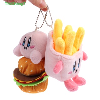 [TinChingT] พวงกุญแจ จี้ตุ๊กตา Burger Star Kirby ผ้ากํามะหยี่ขนนิ่ม น่ารัก [ใหม่]