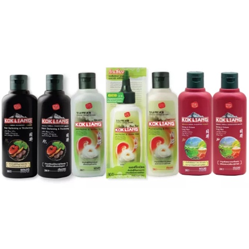 Kokliang Herbal Shampoo And Conditioner ก๊กเลี้ยง แชมพู และ ครีมนวดผม 200ml. แฮร์โทนิคสมุนไพร 80ml.