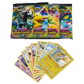 54-324pcs ภาษาอังกฤษ Pokemon Booster การ์ด Tradiner ดาบและโล่ Vivid แรงดันไฟฟ้าขยายเกมของเล่นเด็กแฟนๆ
