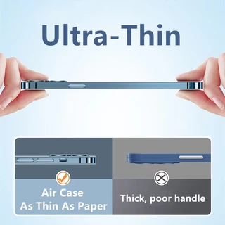 Ultra Thin HD กรณี Hard PC สําหรับ iPhone 17 Pro Max 16 15 Pro Max 14 Pro Max 7 8 Plus XS MAX XR X 11 12 13 Pro Max 17 Air กล้องป้องกันคลุมทั้งหมด Hard Case