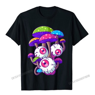 Psychedelic Mushroom Hippie Magic Fungus Shrooms Trance Rave T-Shirt Camisas Men Classic Tops Shirts For Men Designer T