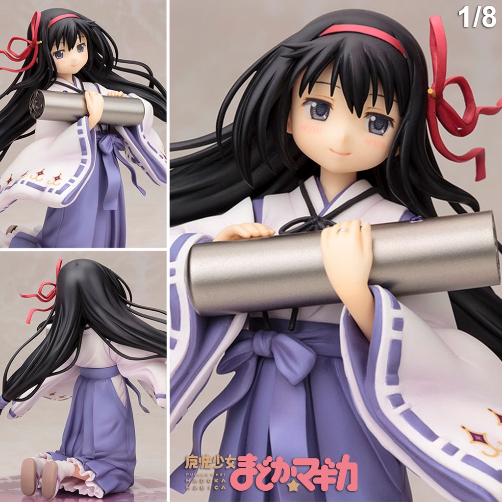 Puella Magi Madoka Magica สาวน้อยเวทมนตร์ มาโดกะ Akemi Homura อาเคมิ โฮมุระ Shrine Maiden Costume Ki
