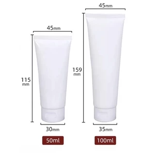 ถูกที่สุด พร้อมส่งในไทย หลอดบีบสีขาว หลอดเจล หลอดครีม 15g-30g-50g-100g-150g-200g (สินค้างานผลิตใหม่)