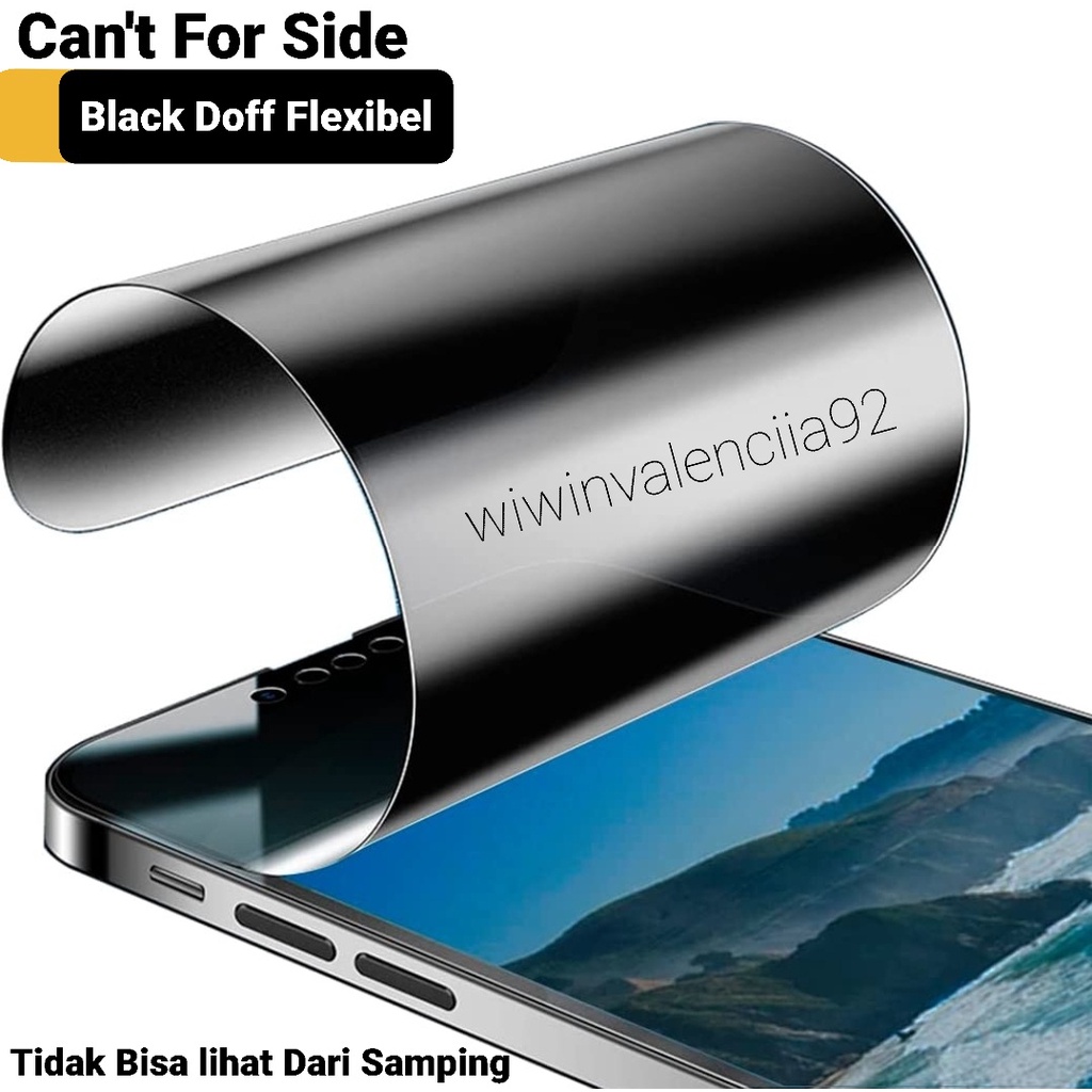 ยืดหยุ่นสีดําแก้ว Matte Spy ความเป็นส่วนตัว Vivo Y400 Y100 Y19s GT/PRO Y29s Y29 Y27 4G/5G Y04 Y04s Y