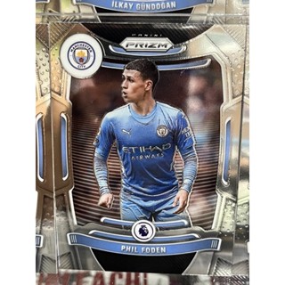 2021-22 Panini Prizm EPL Manchester City Base Card เบสการ์ดทีมแมนซิตี้