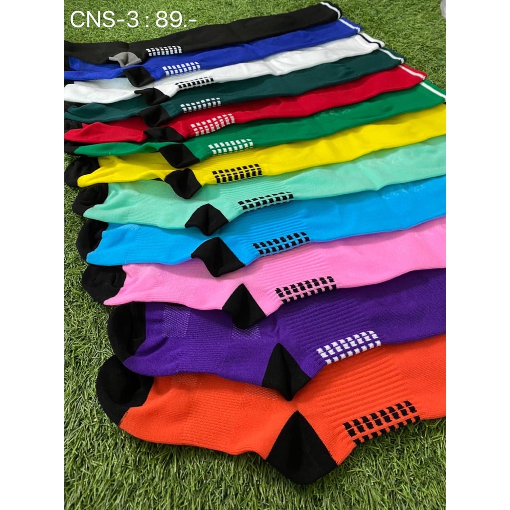 CNS-3 ถุงเท้าฟุตบอล สีล้วน แบบยาว ไม่มีโลโก้ที่เด่นชัด Connect Sport - รูปที่ 2