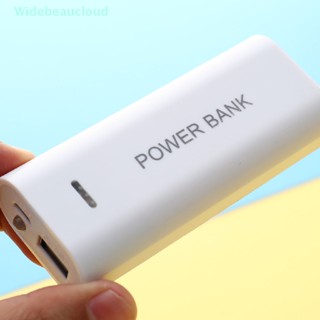 Widebeaucloud กล่องเคสชาร์จ USB 5V 5600mAh 2X 18650 สําหรับชาร์จ DIY