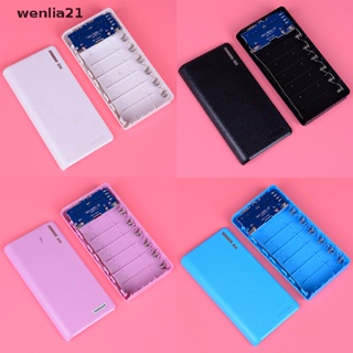 [wenlia21] ชุดเคสพาวเวอร์แบงค์ 20000mAh usb คู่ 6X 18650 สําหรับชาร์จโทรศัพท์ diy