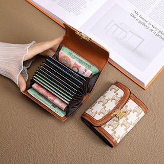 SENSES// Card Holder New Small and Ultra-Thin Large Capacity Multiple Card Slots Exquisite Fashion Driving License Card Holder Versatile Bag Card Holder N6qU