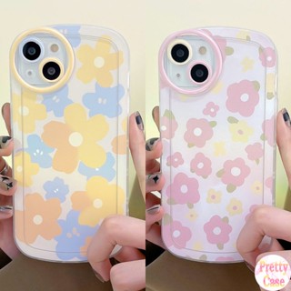 เคสโทรศัพท์มือถือ ลายดอกไม้สีเหลือง และสีชมพู สําหรับ VIVO Y02S Y22 Y22S Y35 Y77 Y53S Y51 Y51A Y31 Y30 Y50 Y55 Y75 T1 Y33S Y21S Y21 Y20 Y12S Y20s G Y16 Y15S Y15A 4G