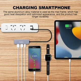 GOOJODOQ 5-in-1 5 Port USB 3.1 Type-C High Speed USB C HUB with 3.0 2.0 5Gbps TF SD Reader Card Slot PD for MacBook Pro Air USB C Splitter