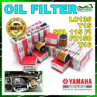 ไส้กรองน้ํามัน 100% สําหรับ YAMAHA Y15 V1 V2 LC135 LC 135 SRL 115 SRL 115 FI FZ 150 R15 LAGENDA 115 FI 1 BIJI