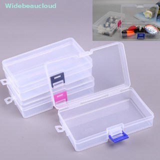 Widebeaucloud กล่องพลาสติกใส สําหรับใส่เครื่องประดับ ลูกปัด