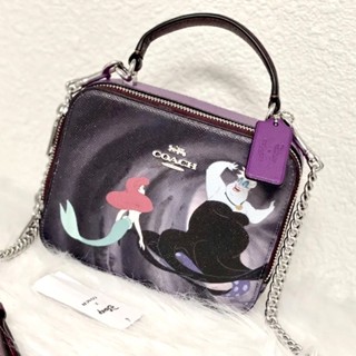 COACH DISNEY X COACH BOX CROSSBODY WITH URSULA MOTIF (COACH CC375)