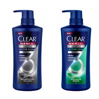 CLEAR MEN 3 IN 1เคลียร์ เมน 3 อิน 1 แชมพูแอนด์บอดี้วอช 435 มล.