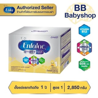 ราคาEnfalac เอนฟาแล็ค สมาร์ทพลัส สูตร1 นมผง สำหรับทารก แรกเกิด-1ปี ขนาด 2850 กรัม 1กล่อง